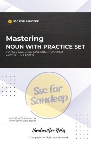 Nouns with Practice Set for SSC CGL