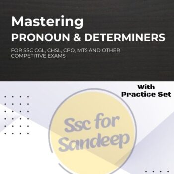 Pronoun & Determiners for SSC CGL